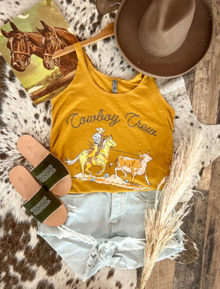 Cowboy Crew Tank (mustard)