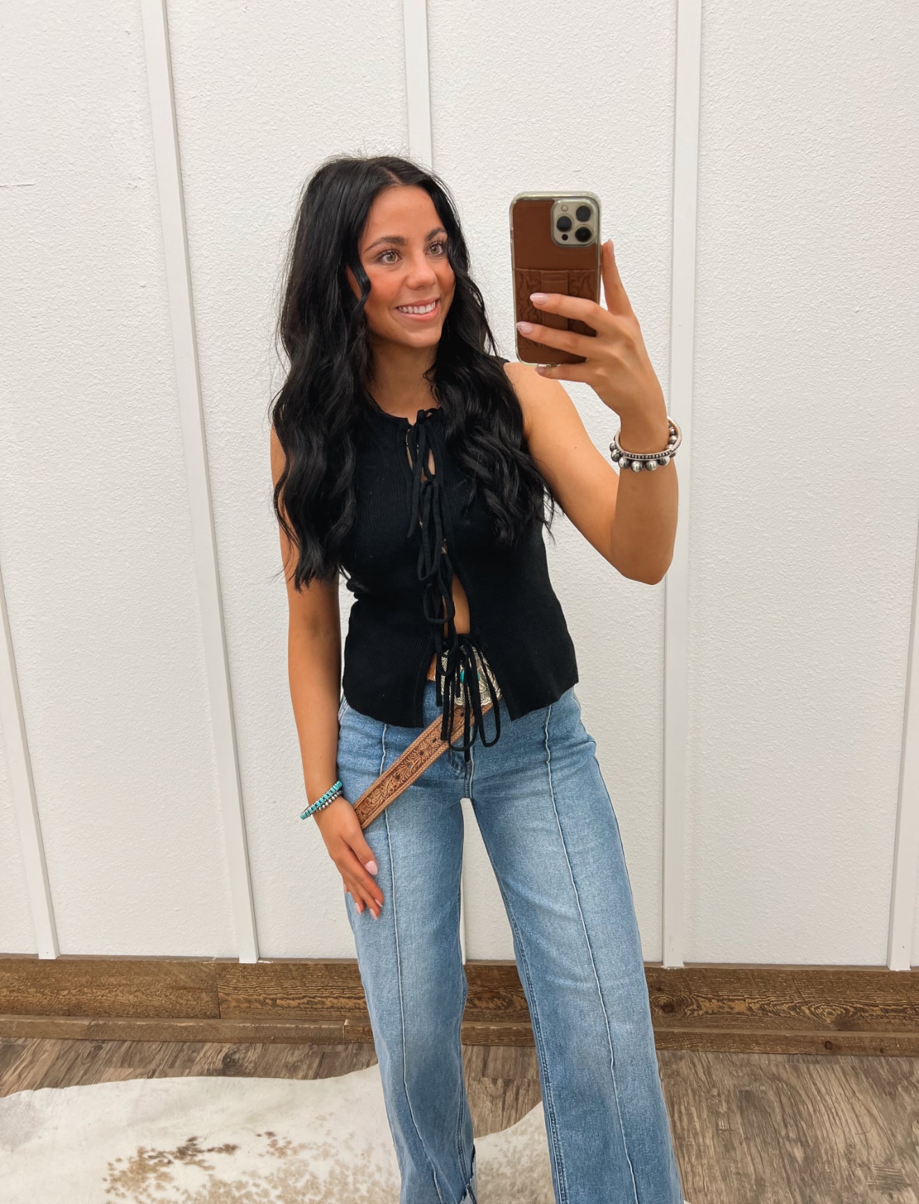 Ribbed Ribbon Top (Black) – theFRINGEDpineapple Ribbed Ribbon Top (Black) – theFRINGEDpineapple