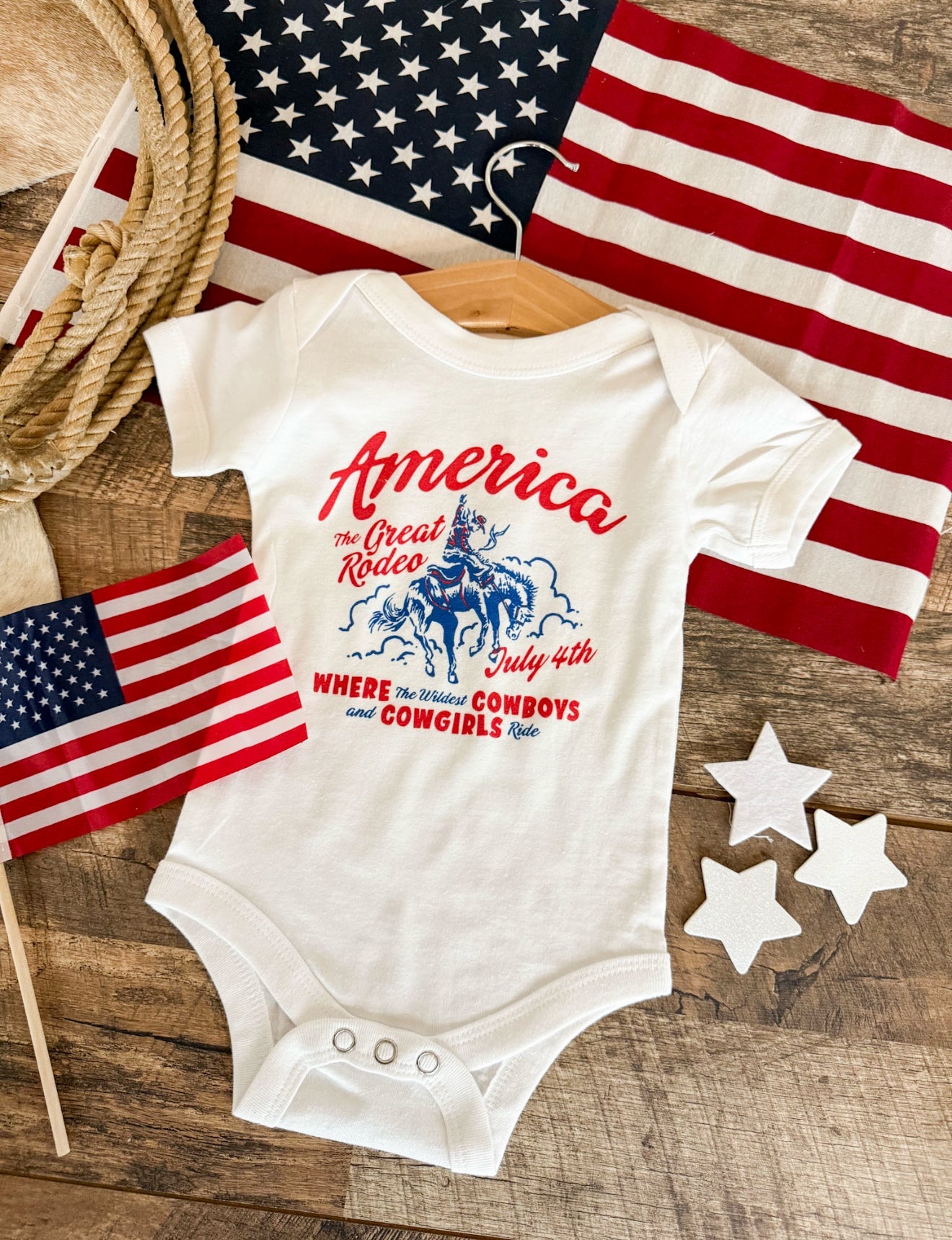 The Great American Rodeo- Infant (onesie)/Toddler/Youth (tee)