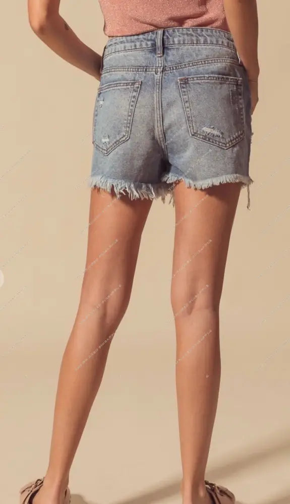 90’s Distressed Denim Babes Shorts(SoMe)