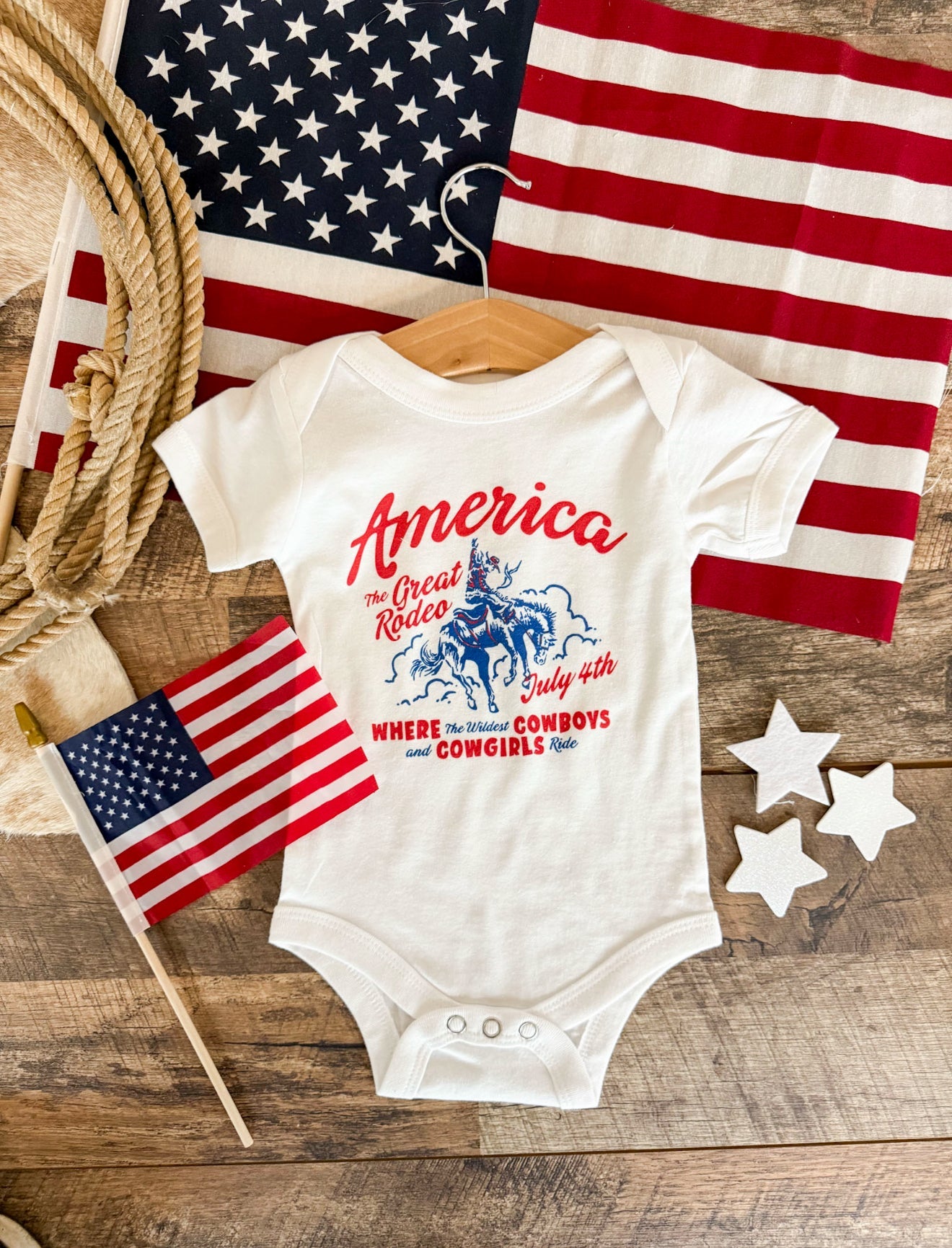 The Great American Rodeo- Infant (onesie)/Toddler/Youth (tee)
