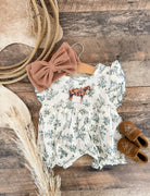 The Good Horse Horse Blue Floral Romper