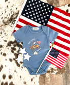 Western 4th Of July-Red White Ranch Cowboy(Infant/Toddler/Youth)(Blue)