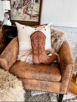 Cowboy Boot Pillow