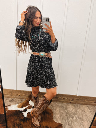 Midnight Cowgirl Mini Dress