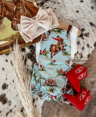 Western Wild Cowboys Romper