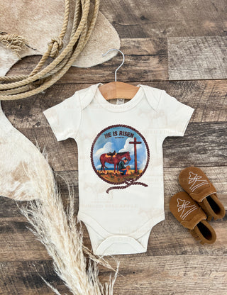 Lasso He Is Risen Easter Tee/Onesie(Onesie/Toddler/Youth)