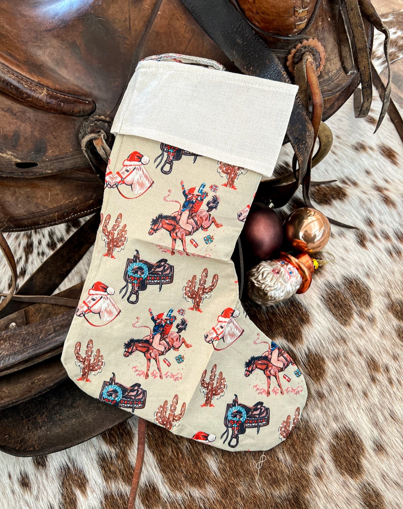 Tree Skirts Buckin Cowboy