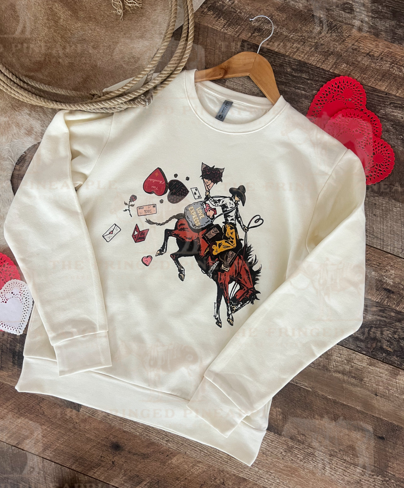 Special Delivery Valentines Tee or Sweatshirt (Adult) (Sweet Cream)