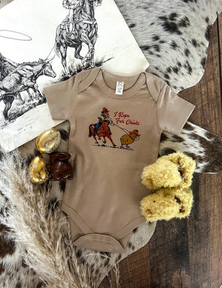 I Rope For Chicks Easter Tee/Onesie(little kid)Clay