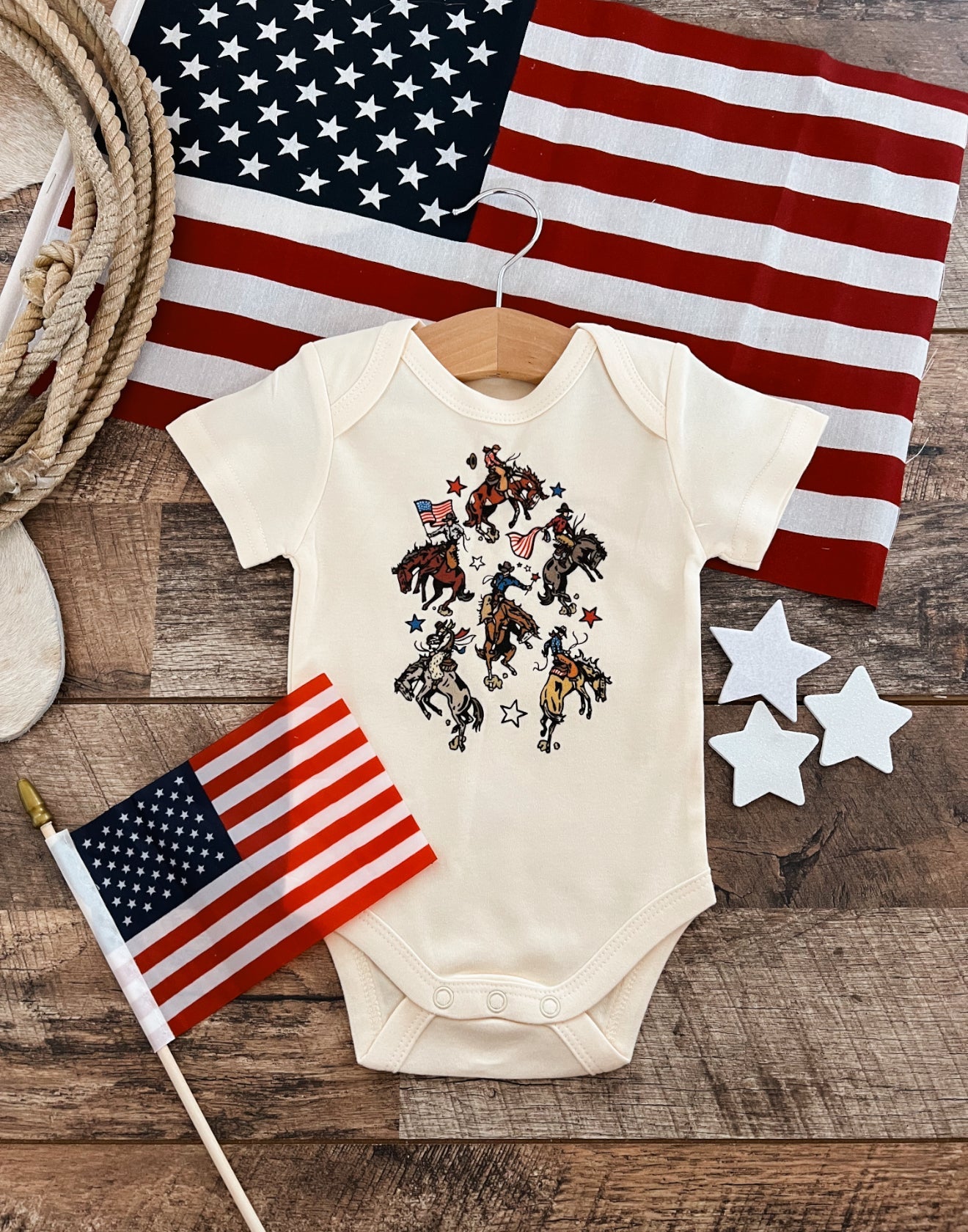 Freedom Cowboys-Cream Infant(onesie)Toddler/Youth (tee)