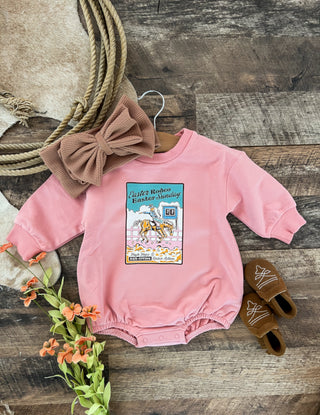 Easter Rodeo Bubble Romper(Pink)