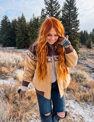 Old West Teton Jacket(Brown)