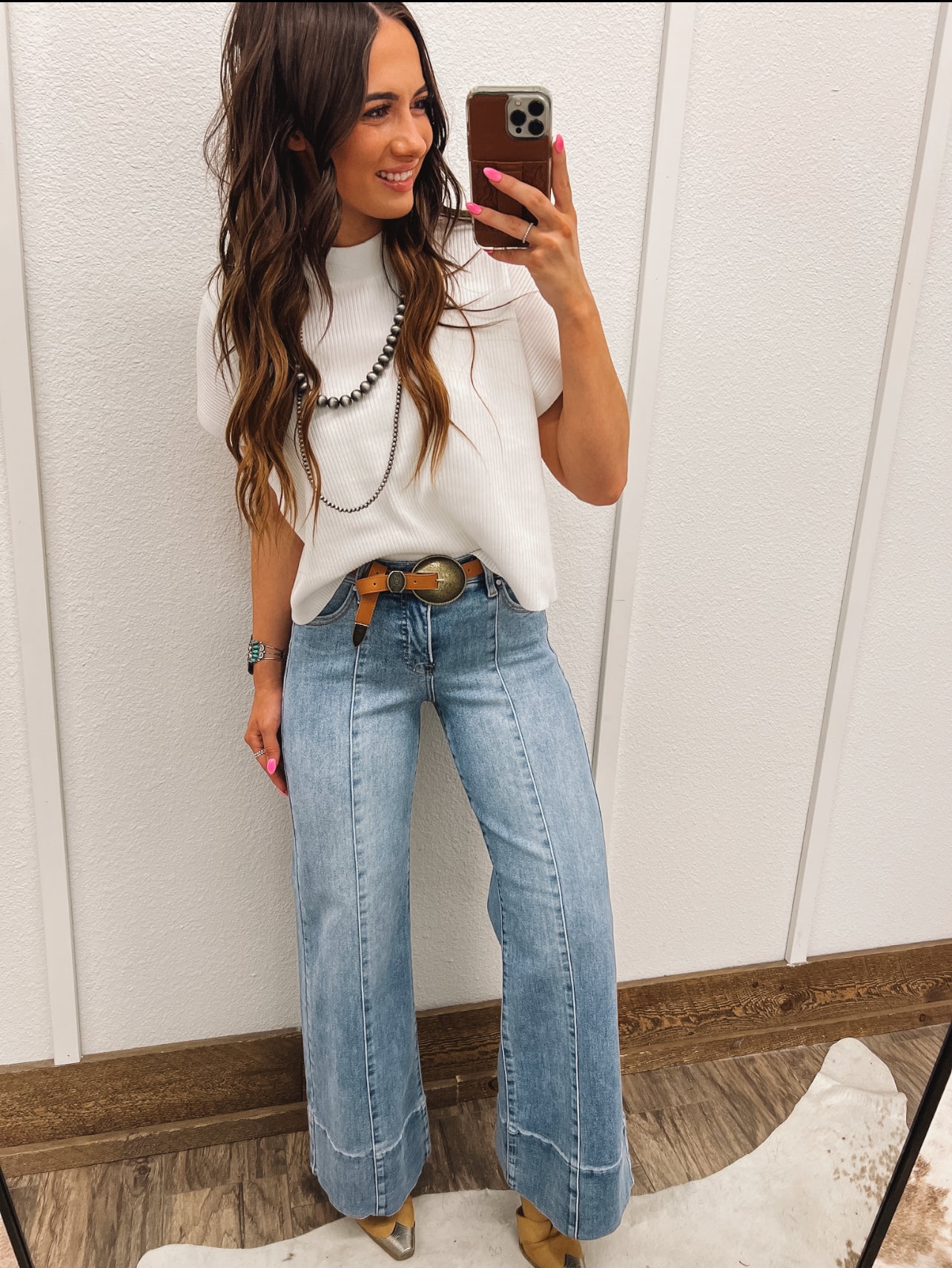 Out In The Country Mock Neck (Ivory) Tops - Sweaters