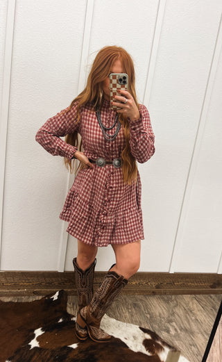 Chenille Plaid Dress/Top