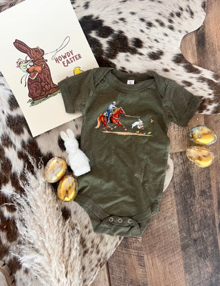 The Bunny Roper Easter Green Tee/Onesie(little kid)