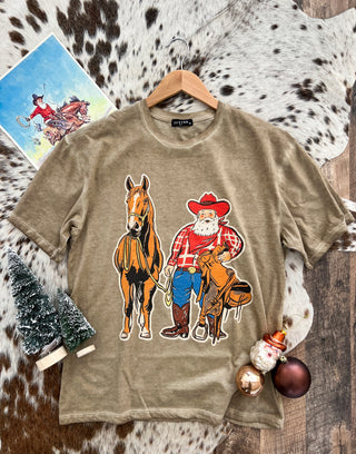 Ranch Santa Christmas Tee (Adult)