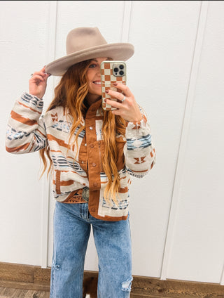 Aztec Western Button Up Jacket