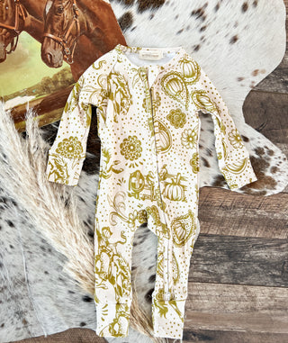 Fall Paisley Cowboy Western Jammies