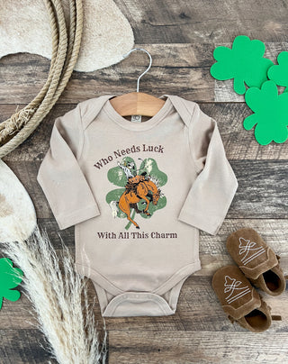 Who Needs Luck Long Sleeve Onesie(infant)