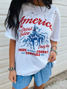 The Great American Rodeo Distressed Tee