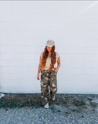 Camo Cargo Wide Leg