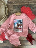 Queen of Hearts Valentines Lounge Set(Infant/Toddler)(Pink)