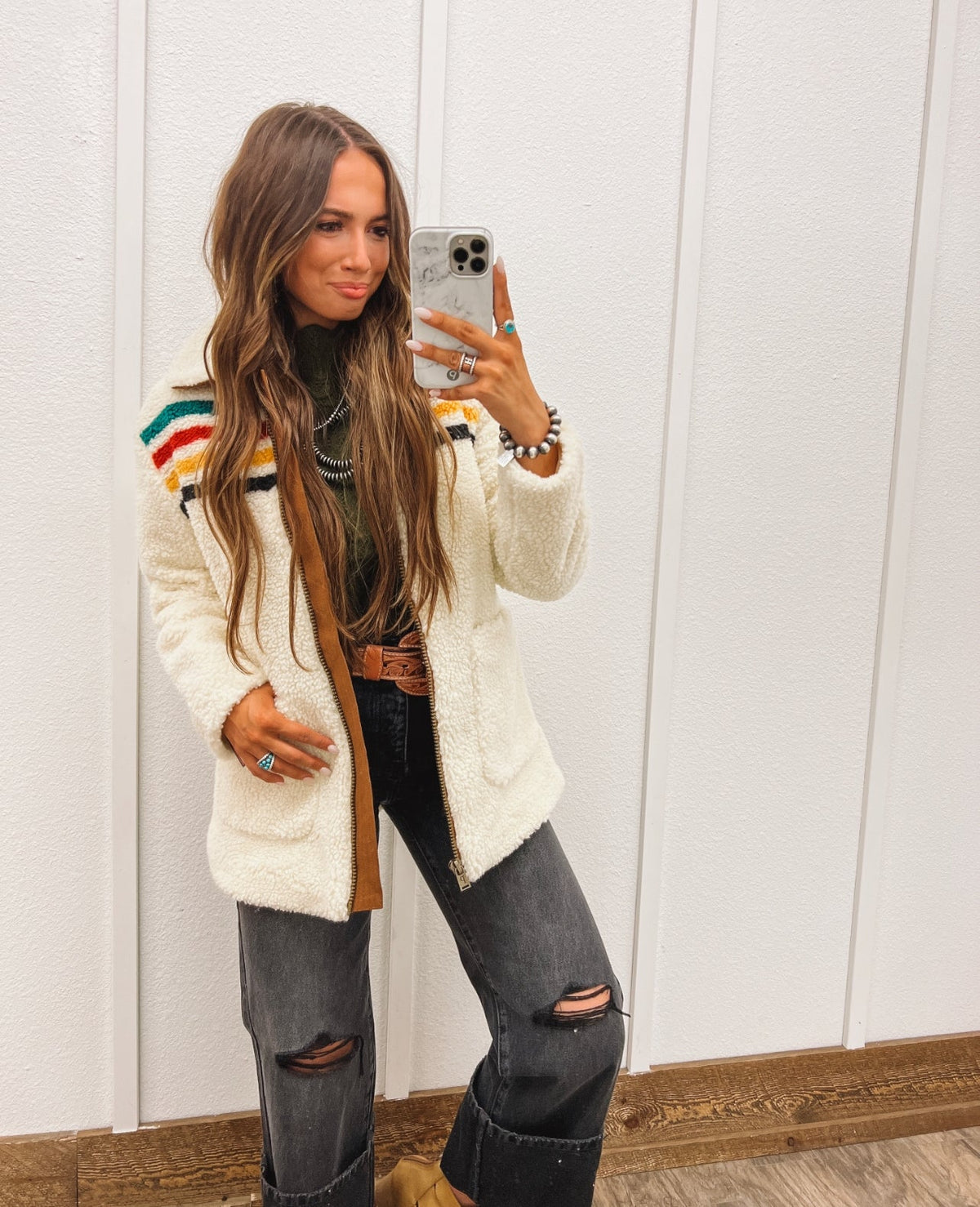 Pendleton Galcier Jacket(ivory)