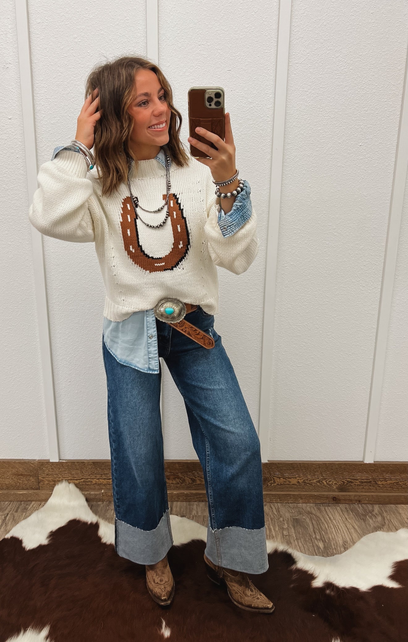 Lucky Horseshoe Sweater