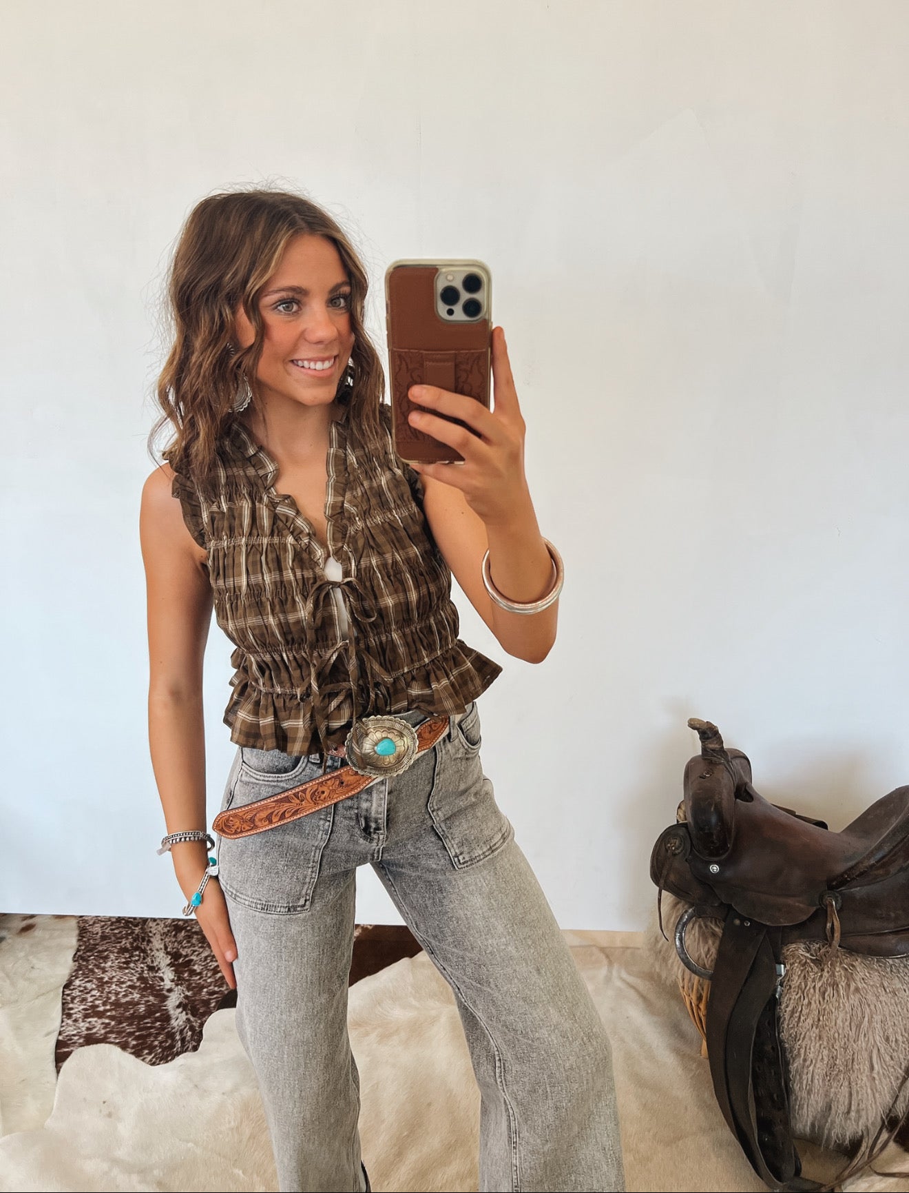 The West Smocked Tank Top