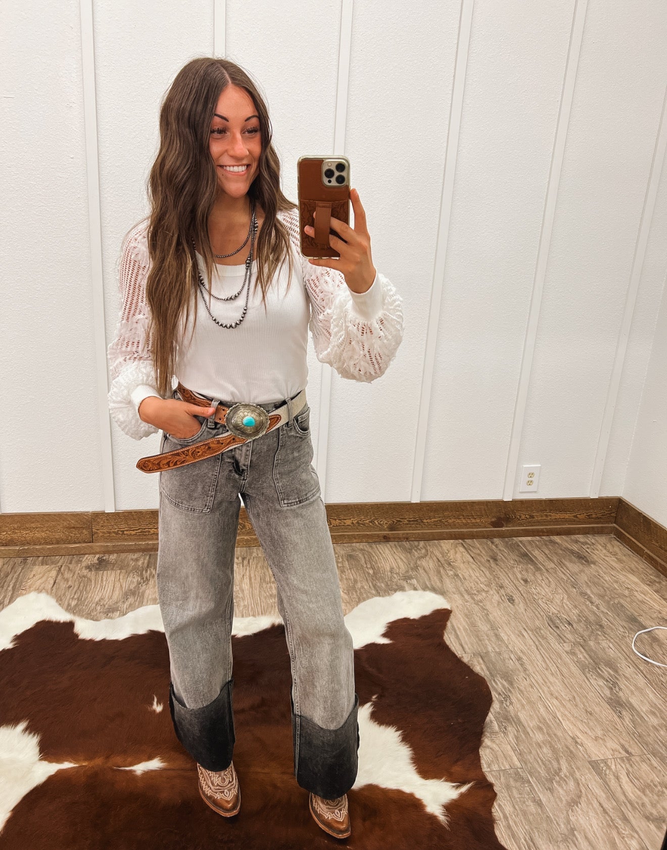 Falling For You Ribbed Top (White)