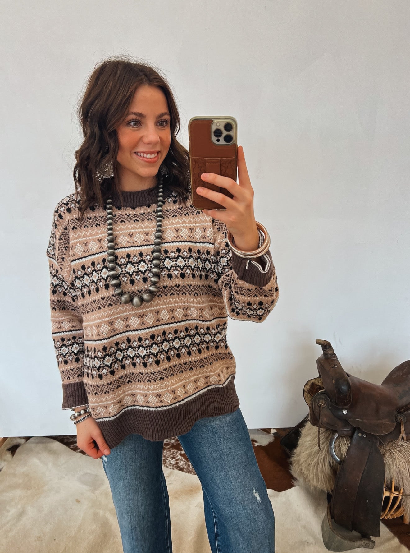 Colder Days Sweater (Mocha) Tops - Sweaters