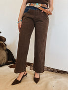 Contrast Saddle Brown Denim (3289)