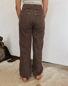 Western Metal Stud Drawstring Denim