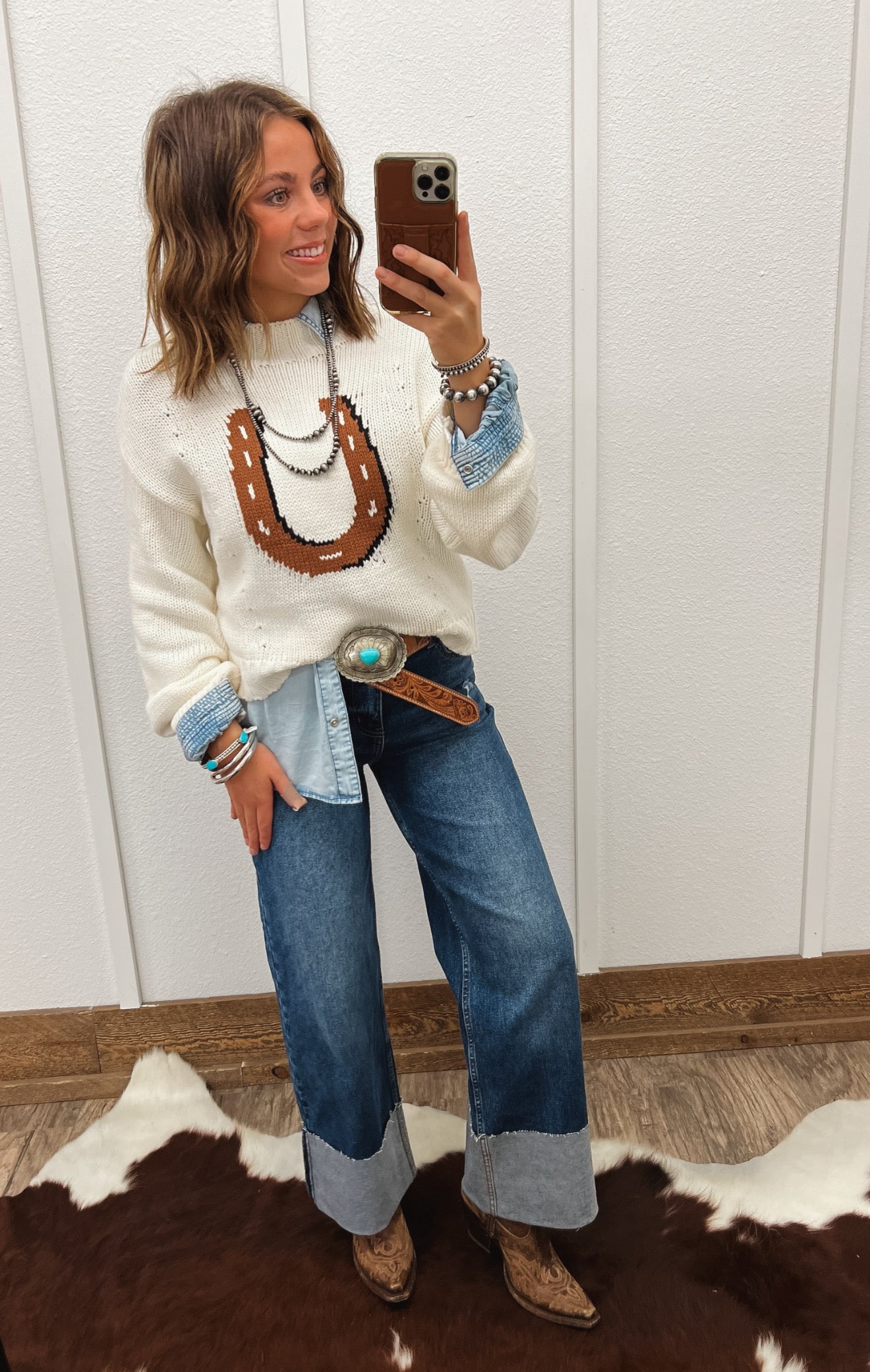 Lucky Horseshoe Sweater
