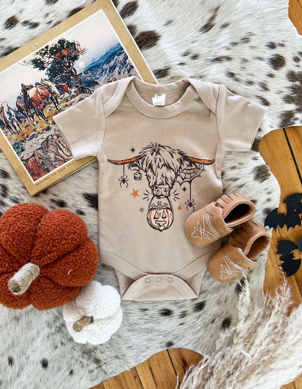 Halloween Highland Spider Onesie(little kid)(Clay)