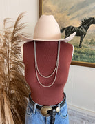 Silver Navajo Beaded Necklace