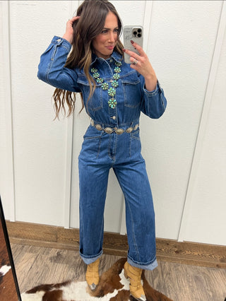 Denim Darlin' Trouser Denim Jumpsuit