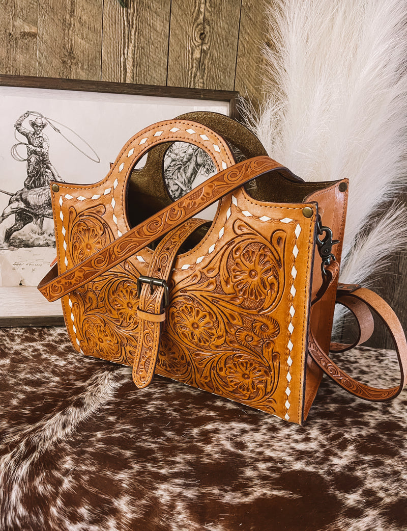 Tooled Leather Cowgirl Purse