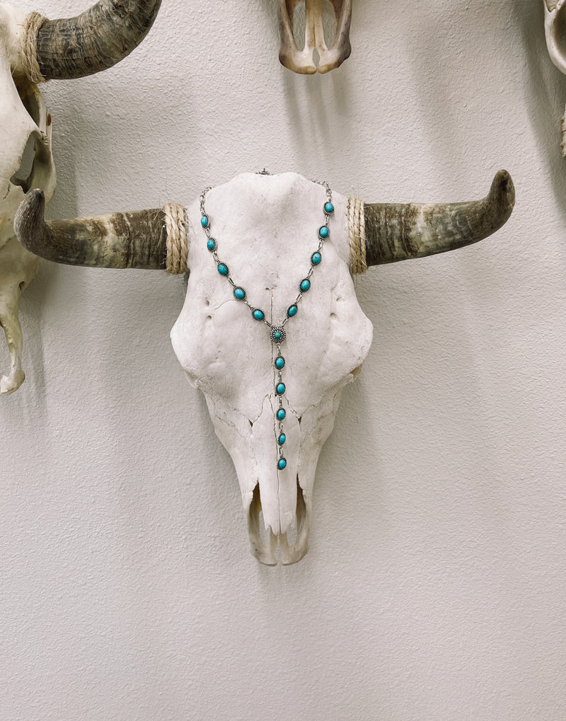 Say It Turquoise Concho Lariat