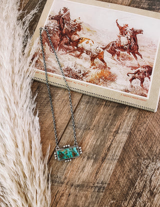 Western Bar Turquoise Necklace