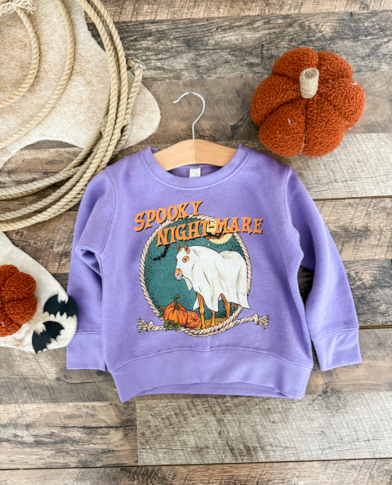 Spooky Nightmare Sweatshirt-Toddler,Youth(Lavender)