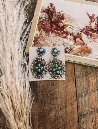 Head Turners Concho Turquoise Earrings