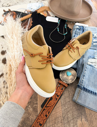 Western Fringed Sneakers(Taupe)