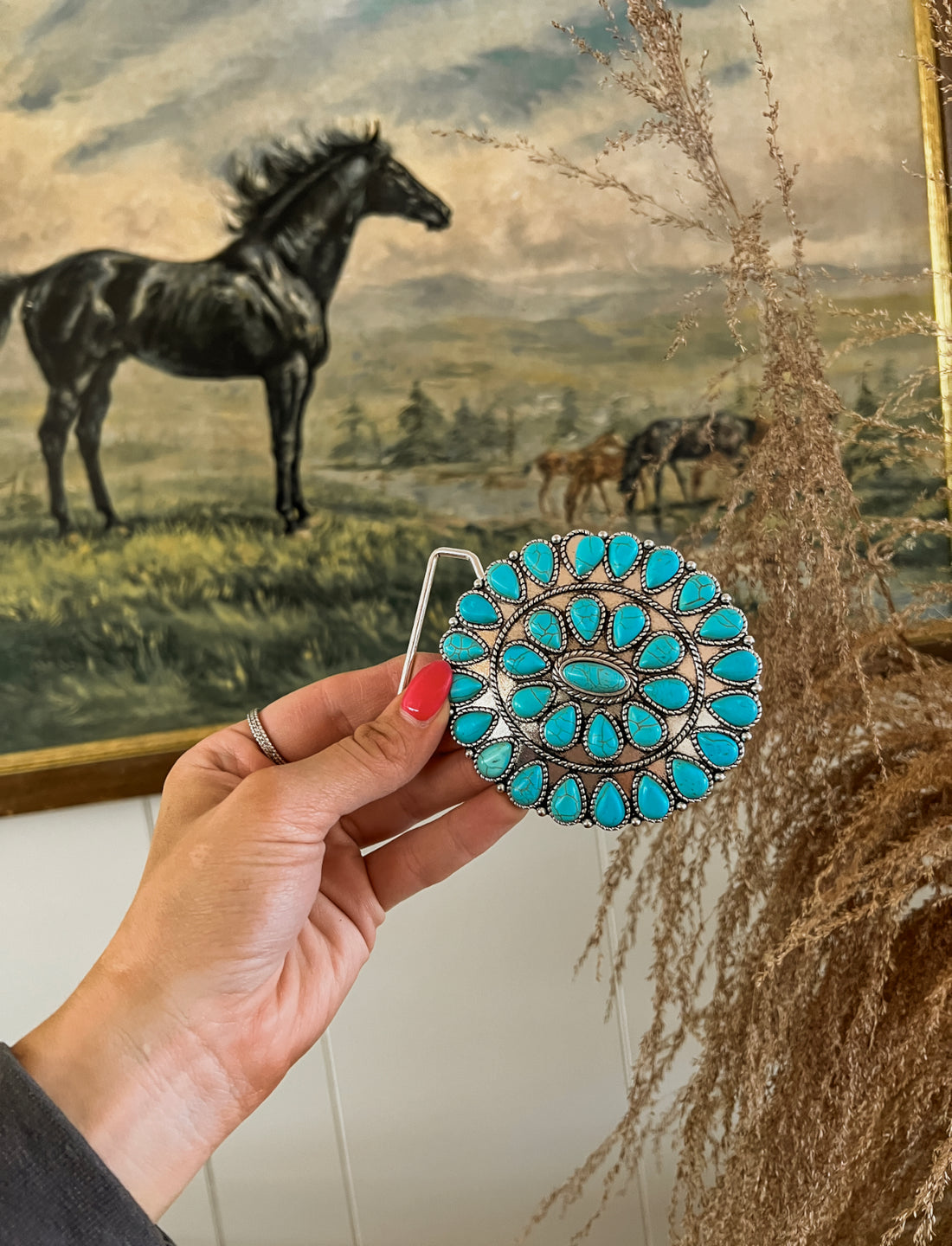 Dixie Blue Turquoise Buckle