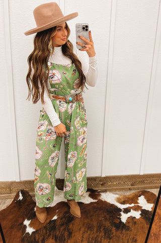 Vintage Cowboy Button Overalls