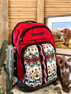 Burgundy Aztec Ox Hooey Backpack
