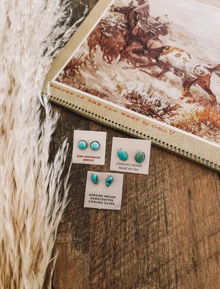 Western Turquoise Studs(Sold Separatly)