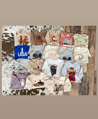 0-3M Onesie Seconds(Final Sale)🐮