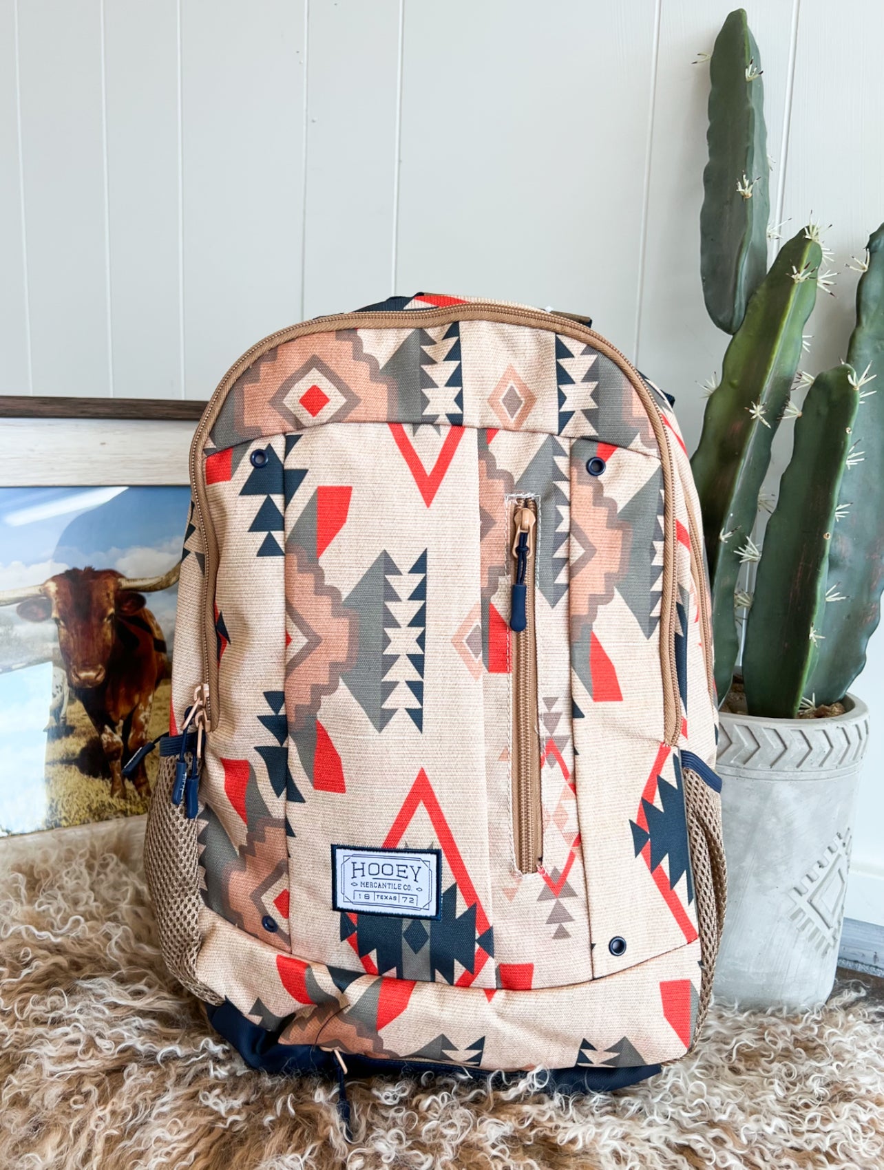 Rockstar Aztec Hooey Backpack (Taupe)